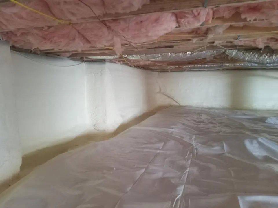 Crawl space encapsulation with closed-cell spray foam for Metal Roof Coating in Buffalo